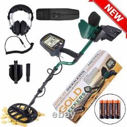 Durable Metal Detector with 11'' DD Waterproof Coil & 3 Accessories FREE