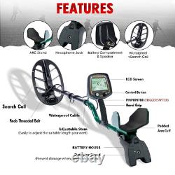 Durable Metal Detector with 11'' DD Waterproof Coil & 3 Accessories FREE