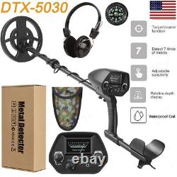 Durable Metal Detector with 8 Waterproof Coil, Headphone, Plus Accessories