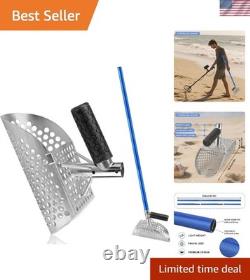Elegant Metal Detecting Sand Scoop with Anti-Slip Handle for Outdoor Exploration