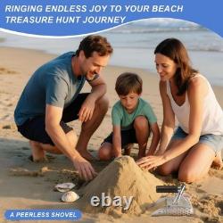 Elegant Metal Detecting Sand Scoop with Anti-Slip Handle for Outdoor Exploration