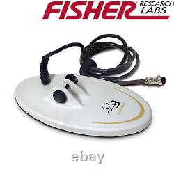 Fisher 10 Solid Biaxial DD White Elliptical Coil for F75 and F70 10COILDD-F75