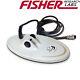 Fisher 10 Solid Biaxial DD White Elliptical Coil for F75 and F70 10COILDD-F75