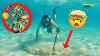 Found Jewelry Underwater Searching For Lost Valuables With Metal Detector