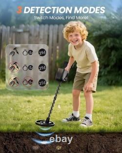 Fun Outdoor Adventure Kids Metal Detector with Adjustable Length & Accessories
