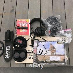 GARRETT AT PRO METAL DETECTOR with accessories Z-link+3 wired headphones, digger