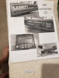 GARRETT MASTER HUNTER CXIII METAL DETECTOR With 3 Search Coils