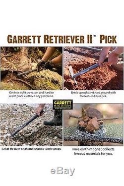 GARRETT RETRIEVER 2 Gold Mining Metal Detecting Pick Tool with Rare Earth Magnet