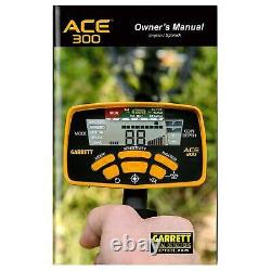 Garrett ACE 300 Metal Detector with 7 x 10 Searchcoil and 3 FREE Accessories