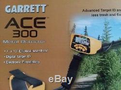 Garrett ACE 300 Metal Detector with Travel Bag, Headphones, Cover, Accessories+