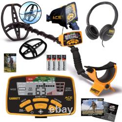 Garrett ACE 400 Metal Detector with 8.5 x 11 DD Waterproof Coil & 3 Accessories