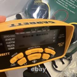 Garrett ACE 400 Metal Detector with 8.5 x 11 DD Waterproof Coil & Accessories