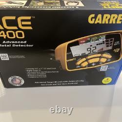 Garrett ACE 400 Metal Detector with 8.5 x 11 DD Waterproof Coil & Accessories