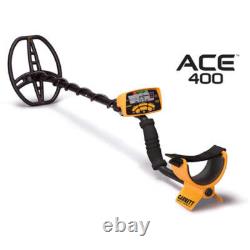 Garrett ACE 400 Metal Detector with 8.5 x 11 DD Waterproof Coil with Accessories