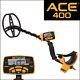Garrett ACE 400 Metal Detector with Searchcoil and 3 Accessories Open Box