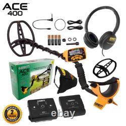 Garrett ACE 400 Metal Detector with Z-Lynk Wireless Audio System & 3 Accessories