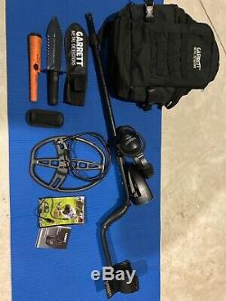 Garrett AT Max Metal Detector and Pro Pinpointer with Accessories