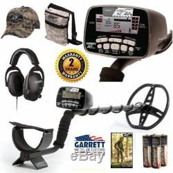 Garrett AT Pro Metal Detector with Land Headphones, Camo Pouch and Camo Hat