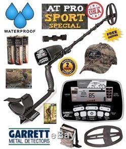 Garrett AT Pro Sport Special Metal Detector with 5x8 DD Coil + Starter Accessories