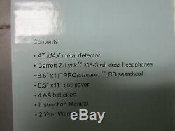 Garrett ATMax Maximum Performance Metal Detector with Z-Lynk 1142060 BRAND NEW
