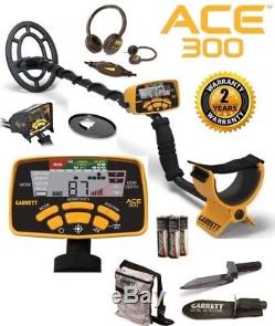 Garrett Ace 300 Metal Detector with Free Accessory Bundle + Finds Pouch & Digger