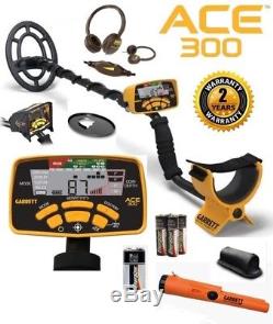 Garrett Ace 300 Metal Detector with Free Accessory Bundle Plus Pro Pointer AT