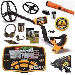 Garrett Ace 400 Metal Detector Special with Pro Pointer AT Plus Free Accessories