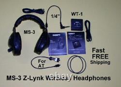 Garrett MS-3 Wireless Headphones Use with your Metal Detector Free Shipping