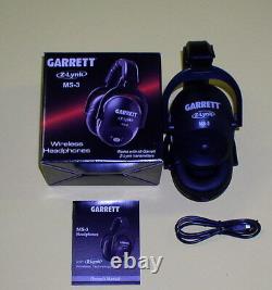Garrett MS-3 Wireless Headphones Use with your Z-Lynk kit for Metal Detector