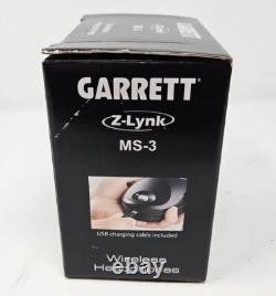 Garrett MS-3 Z-Lynk Wireless Headphones New Open Box High Fidelity Audio 30hr