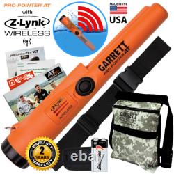 Garrett Pro Pointer AT Z-LYNK Waterproof Pinpointer with Camo Pouch and Belt Garrett Pro Pointer AT Z-LYNK Waterproof Pinpointer with Camo Pouch and Belt