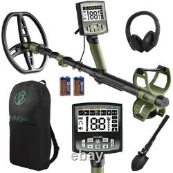 Gbnryg Professional Metal Detector for Adults, 12 IP68 Waterproof M55Z&Green