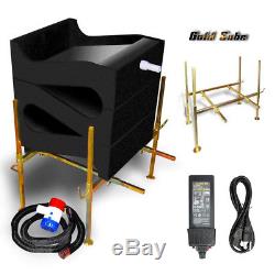 Gold Cube 3 Stack Deluxe Complete Gold Prospecting Kit & 120 Volt Power Supply