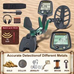Heavy Duty Metal Detector with 10 inch 7.8 kHz Waterproof Search Coil Detector