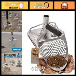 Heavy Duty Sand Scoop for Metal Detecting Stainless Steel Sifter Shovel 11x7