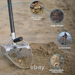 Heavy Duty Sand Scoop for Metal Detecting Stainless Steel Sifter Shovel 11x7