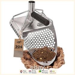 Heavy Duty Sand Scoop for Metal Detecting with Efficient Shark Tooth Sifter