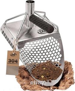 Heavy Duty Sand Scoop for Metal Detecting with Efficient Shark Tooth Sifter