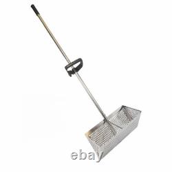 Heavy Duty Stainless Steel Beach Sand Scoop with Long Handle for Metal Detecting