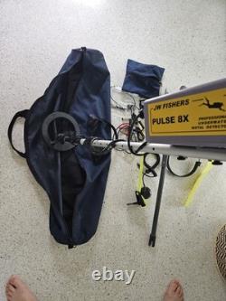 JW Fisherman's Pulse 8x Metal Detector With Headphones and Accessories