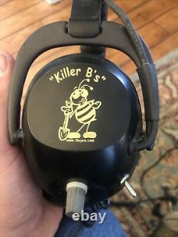 Killer B II Metal Detecting Headphones with 1/4 Angled Plug for Metal Detector