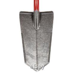 King of Spades Super Sampson Red D-Handle Shovel with Heat Treated Blade