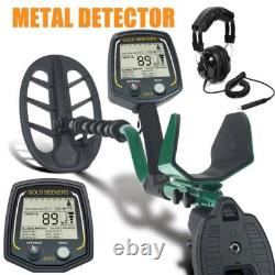 LCD Display Gold Metal Detector With IP68 Waterproof 11 inch Coil Digger Hunter