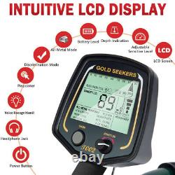 LCD Display Metal Detector for Adults Professional & Waterproof Gold Detector