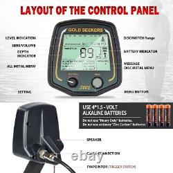 LCD Display Metal Detector for Adults Professional & Waterproof Gold Detector