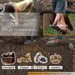 LCD Waterproof Metal Detector Professional Advanced Chip Gold Detector 11 Coil