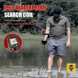 Large Metal Detector with 8.5 x 11 DD Waterproof Coil & 3 Accessories High Sens