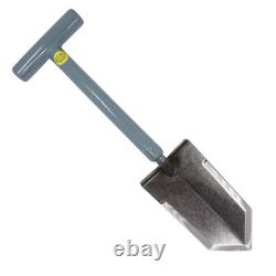 Lesche Mini Sampson 18 T-Handle Shovel for Metal Detecting with Leather Holster
