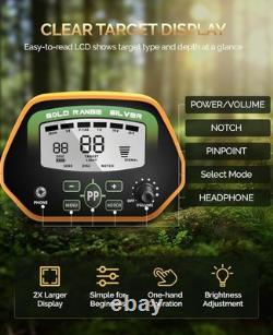 Lightweight Metal Detector for Treasure Hunt Adjustable, 10 Waterproof Coil