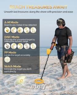 Lightweight Metal Detector for Treasure Hunt Adjustable, 10 Waterproof Coil